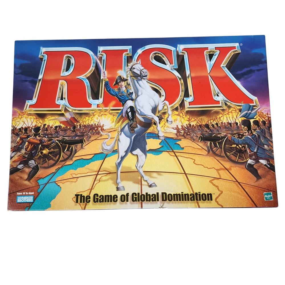 Risk Board Game Of Global Domination 1998 Parker Brothers Missing 2 Pieces